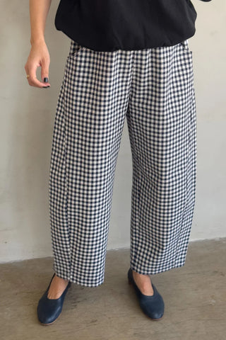 LE BON SHOPPE Arc Pants - Navy Gingham